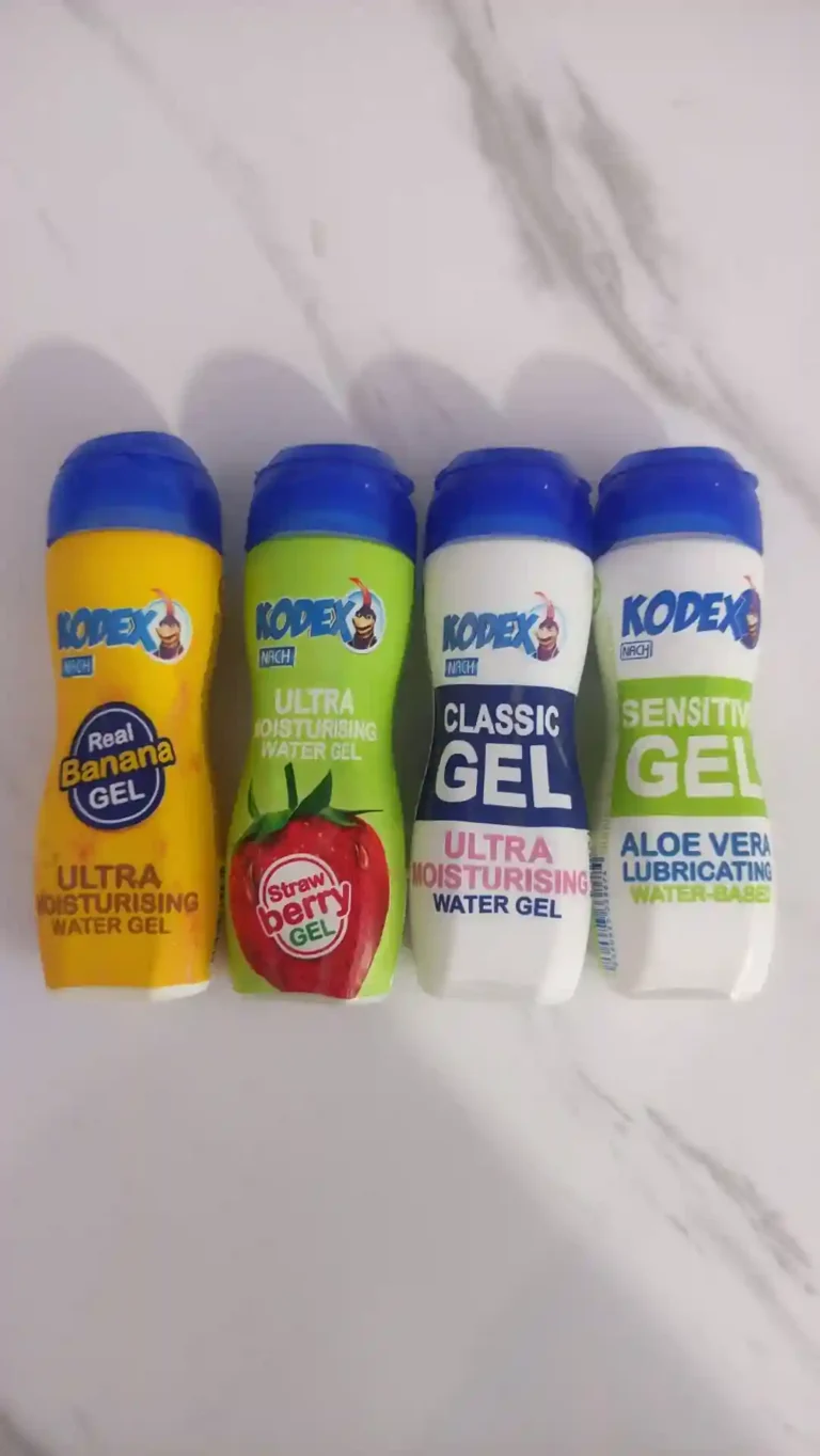 ژل روان کننده خوراکی کدکس 90 میل | موز، توت فرنگی، آلوئه ورا و کلاسیک