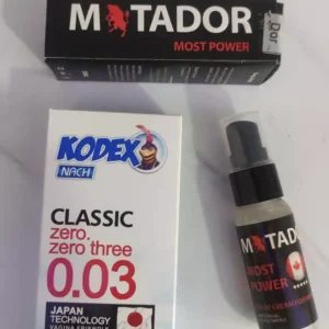کرم تاخیری ماتادور + کاندوم ناچ کدکس مدل 0.03 (بسته 10 عددی)
