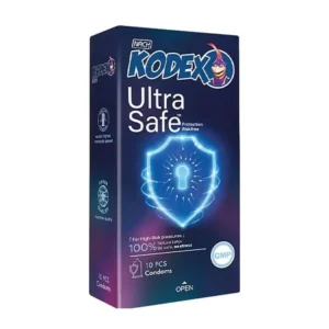 کاندوم کدکس مدل اولترا سیف Ultra Safe بسته 10 عددی
